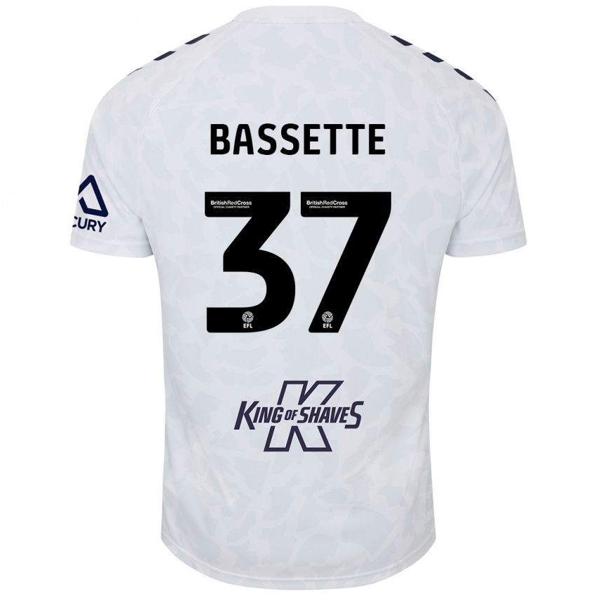 Niño Camiseta Norman Bassette #37 Blanco 2ª Equipación 2024/25 La Camisa