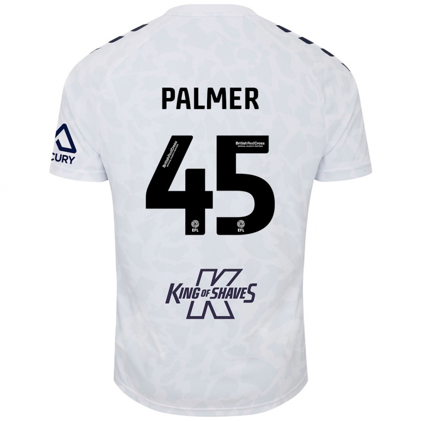 Niño Camiseta Kasey Palmer #45 Blanco 2ª Equipación 2024/25 La Camisa