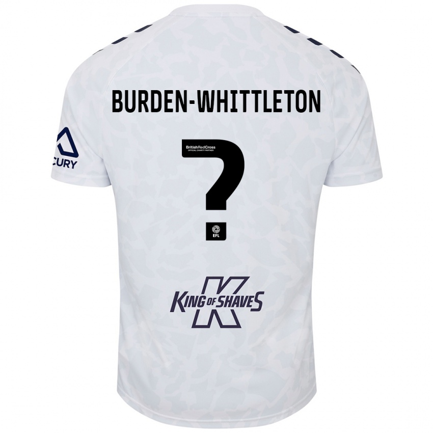 Niño Camiseta Charlie Burden-Whittleton #0 Blanco 2ª Equipación 2024/25 La Camisa