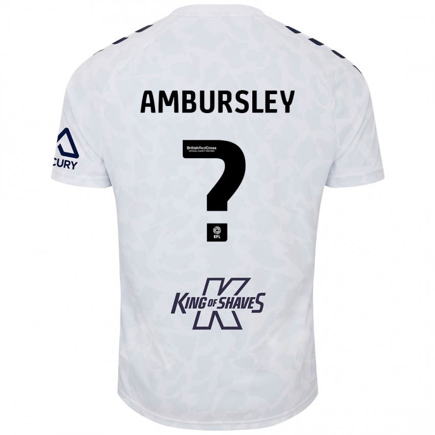 Niño Camiseta Conrad Ambursley #0 Blanco 2ª Equipación 2024/25 La Camisa