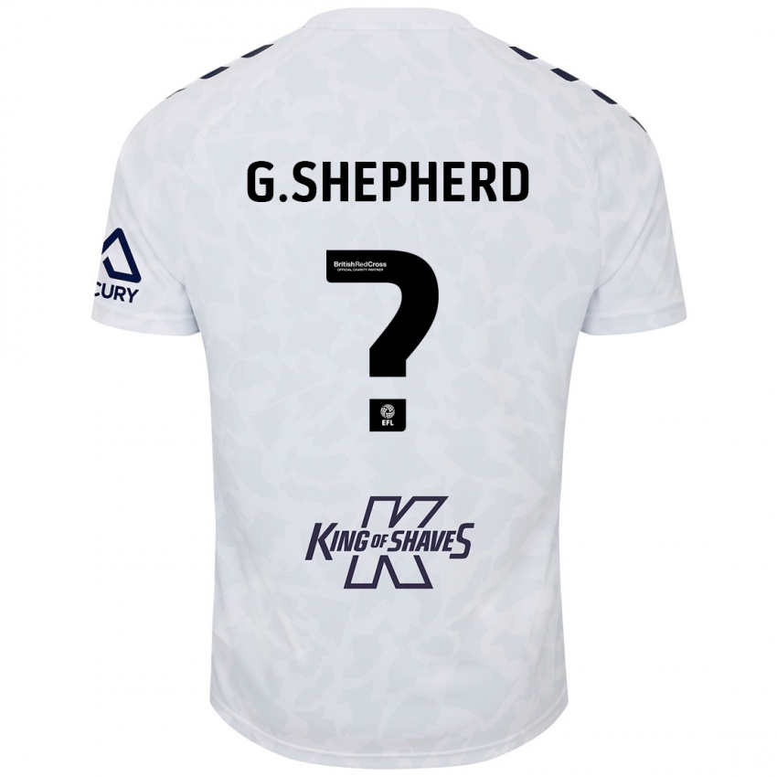 Niño Camiseta George Shepherd #0 Blanco 2ª Equipación 2024/25 La Camisa