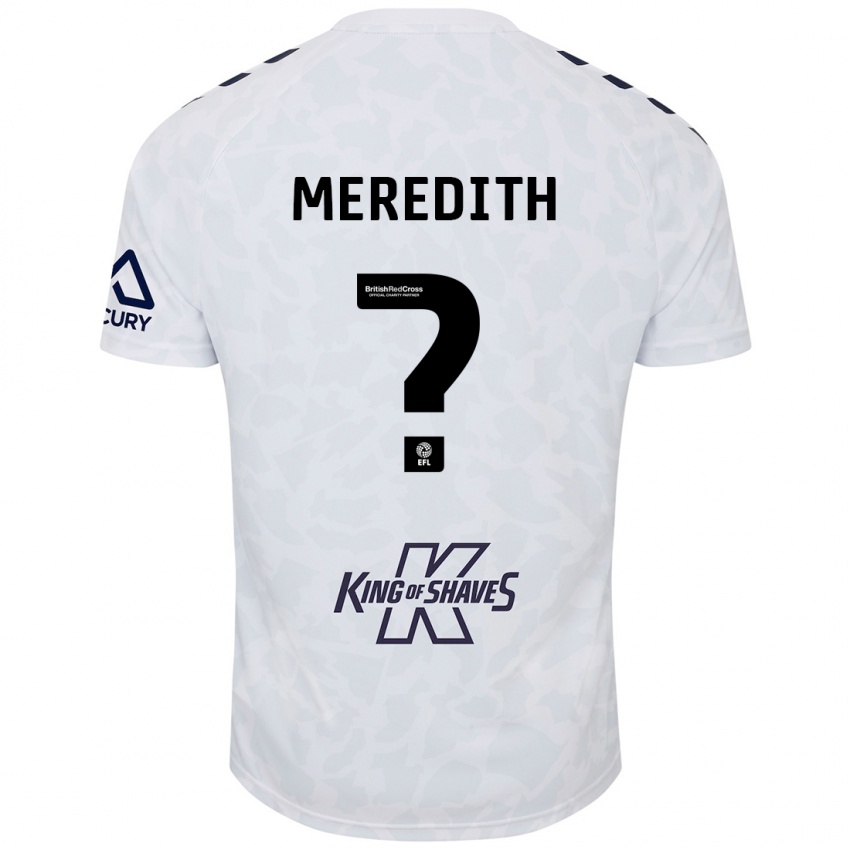 Niño Camiseta Eliot Meredith #0 Blanco 2ª Equipación 2024/25 La Camisa