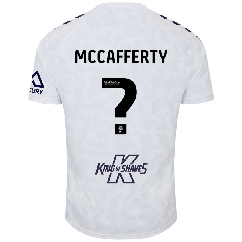 Niño Camiseta Lewys Mccafferty #0 Blanco 2ª Equipación 2024/25 La Camisa