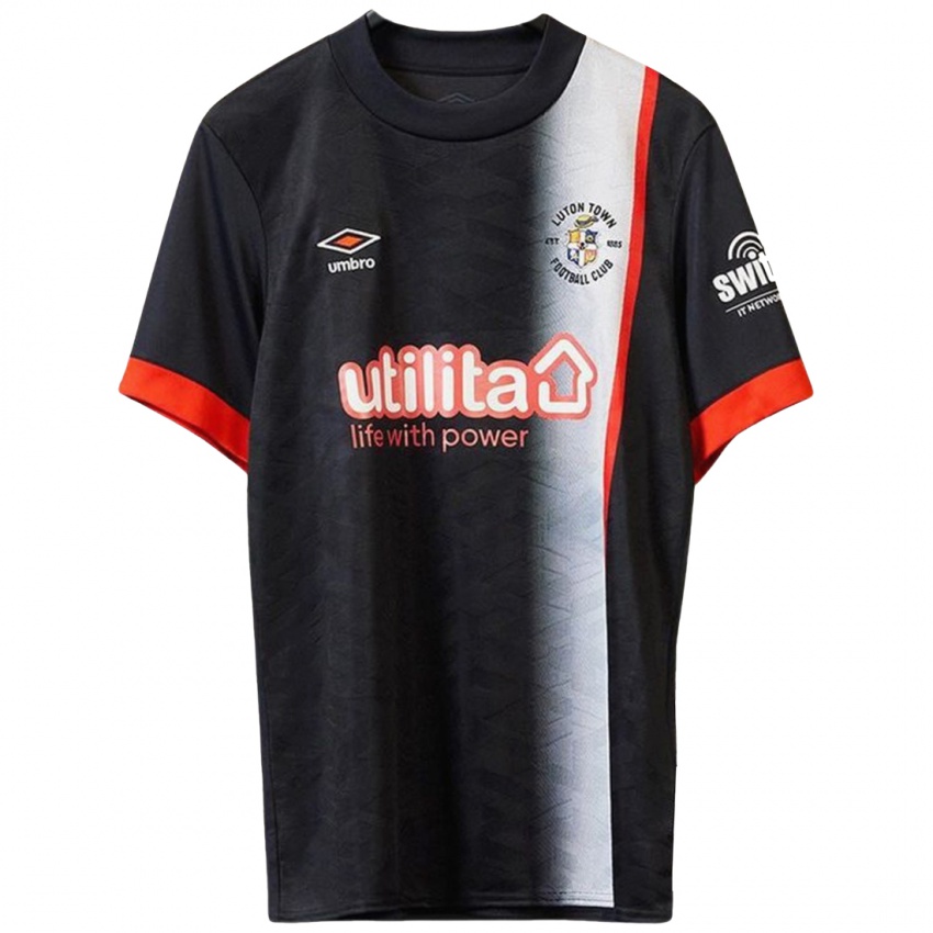 Niño Camiseta Henry Blackledge #0 Negro Naranja 2ª Equipación 2024/25 La Camisa