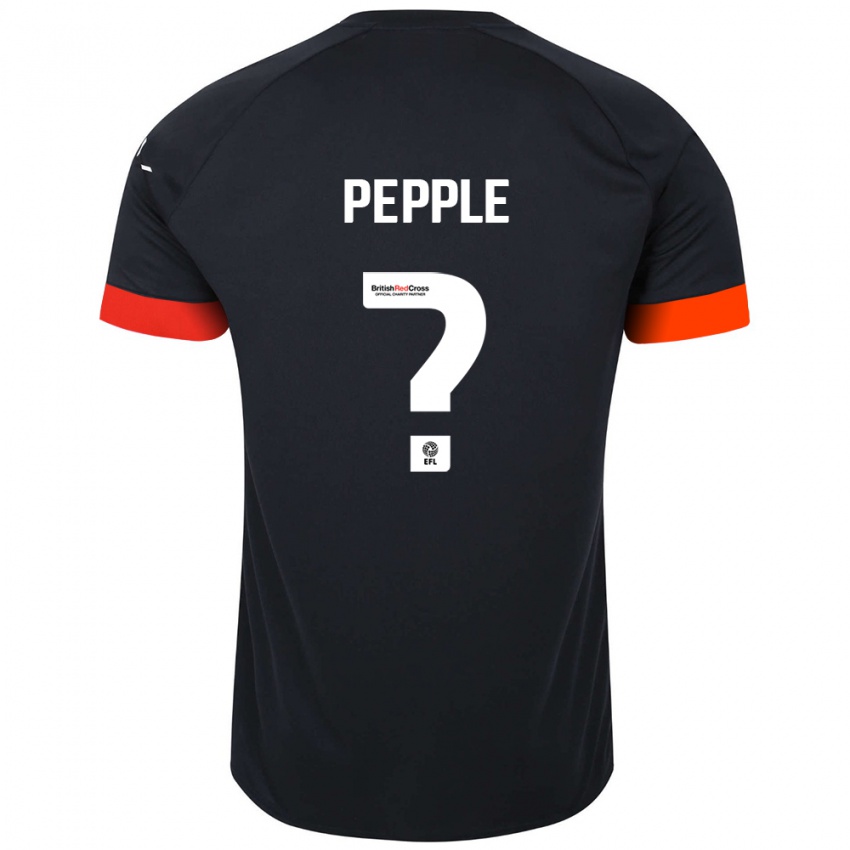 Niño Camiseta Aribim Pepple #0 Negro Naranja 2ª Equipación 2024/25 La Camisa