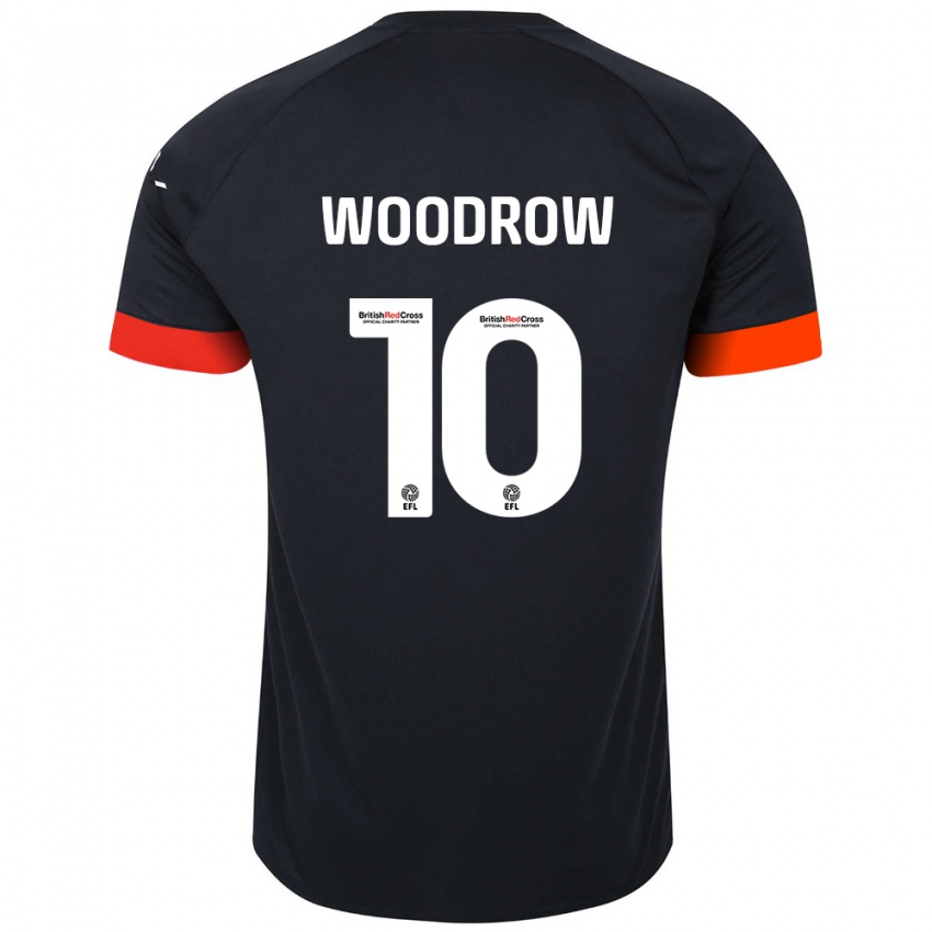 Niño Camiseta Cauley Woodrow #10 Negro Naranja 2ª Equipación 2024/25 La Camisa