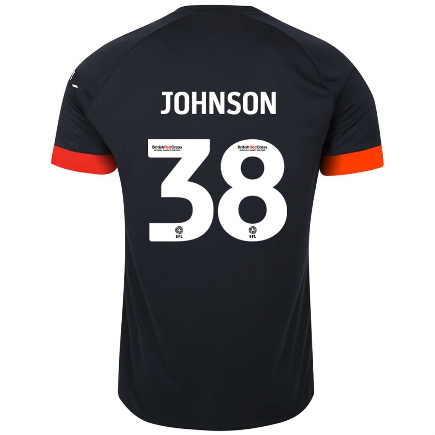 Niño Camiseta Joe Johnson #38 Negro Naranja 2ª Equipación 2024/25 La Camisa