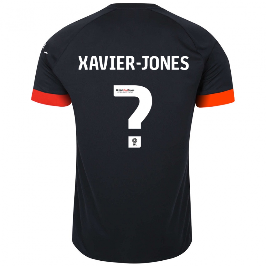 Niño Camiseta Tate Xavier-Jones #0 Negro Naranja 2ª Equipación 2024/25 La Camisa