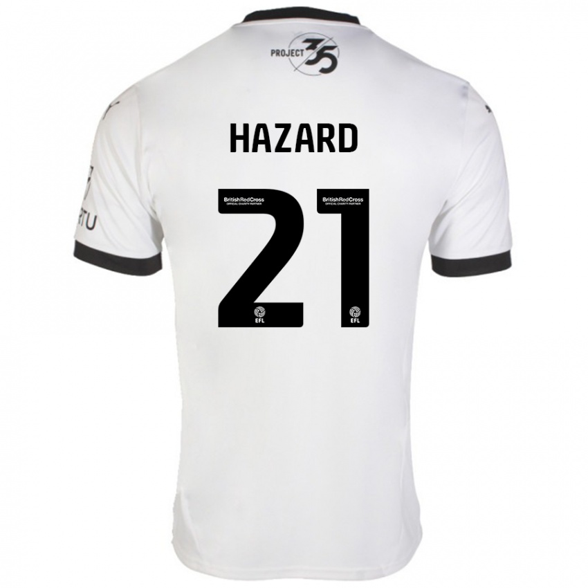 Niño Camiseta Conor Hazard #21 Blanco Negro 2ª Equipación 2024/25 La Camisa