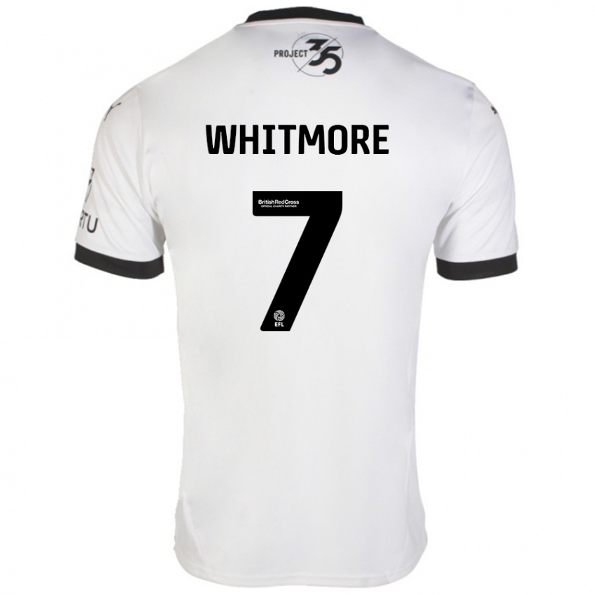 Niño Camiseta Charlotte Whitmore #7 Blanco Negro 2ª Equipación 2024/25 La Camisa