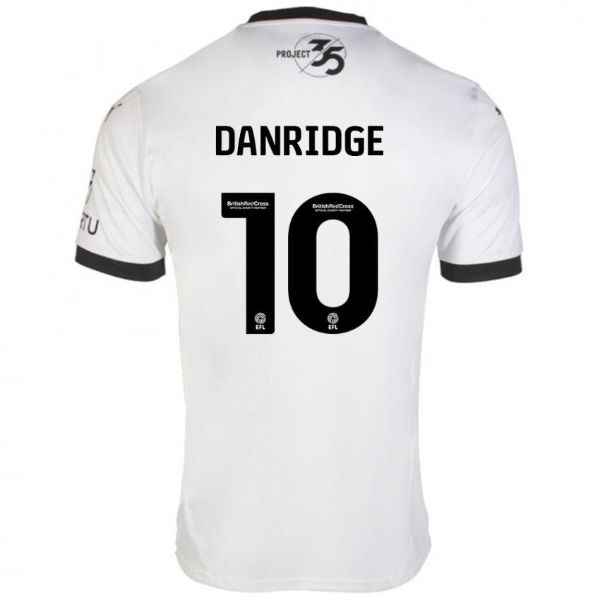 Niño Camiseta Rebecca Danridge #10 Blanco Negro 2ª Equipación 2024/25 La Camisa