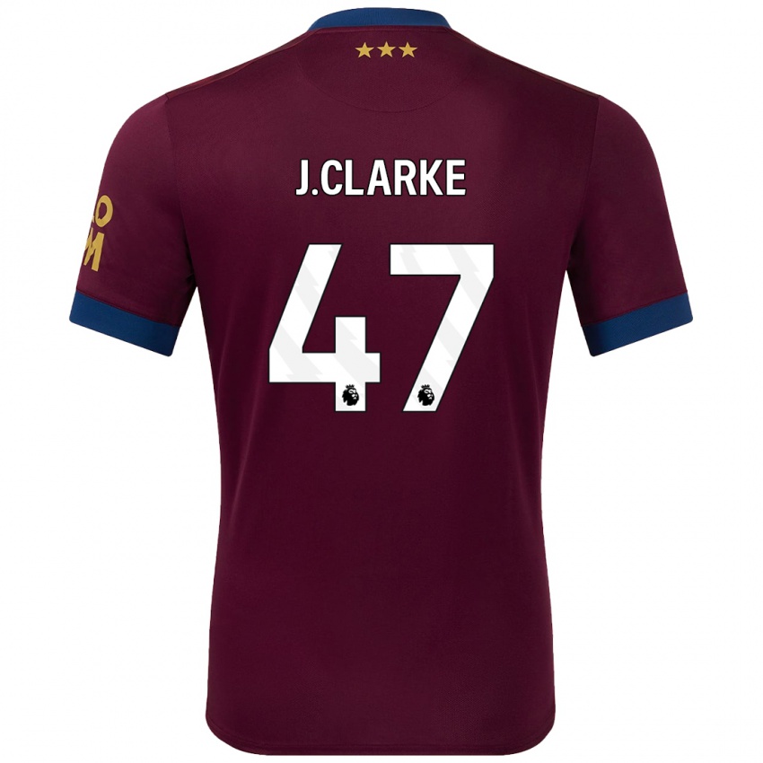 Niño Camiseta Jack Clarke #47 Marrón 2ª Equipación 2024/25 La Camisa