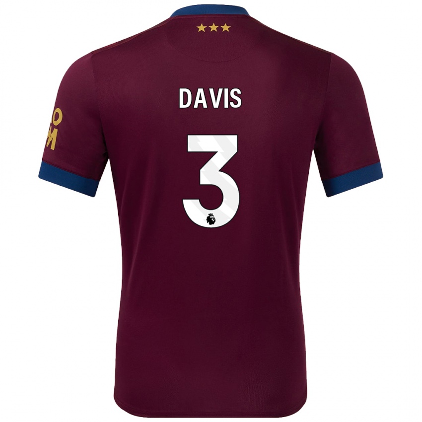 Niño Camiseta Leif Davis #3 Marrón 2ª Equipación 2024/25 La Camisa