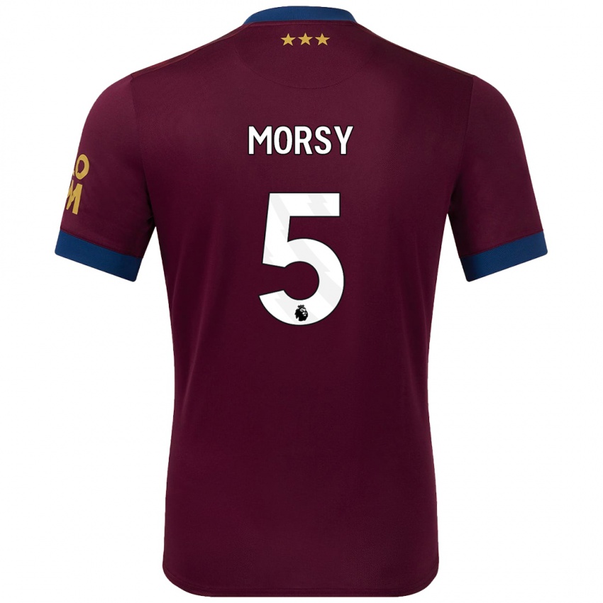 Niño Camiseta Samy Morsy #5 Marrón 2ª Equipación 2024/25 La Camisa