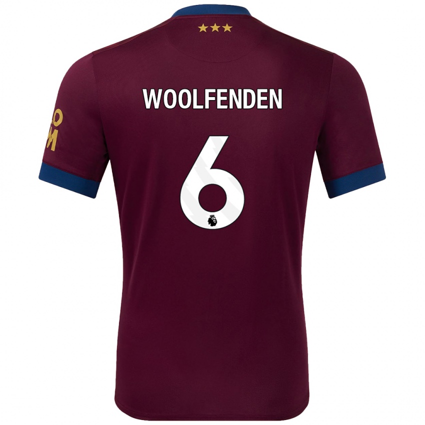 Niño Camiseta Luke Woolfenden #6 Marrón 2ª Equipación 2024/25 La Camisa