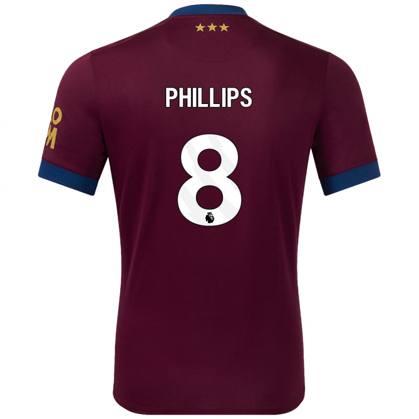 Niño Camiseta Kalvin Phillips #8 Marrón 2ª Equipación 2024/25 La Camisa