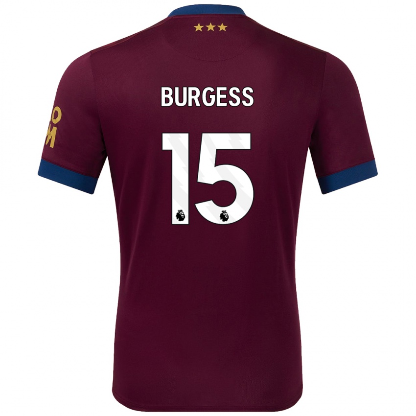 Niño Camiseta Cameron Burgess #15 Marrón 2ª Equipación 2024/25 La Camisa