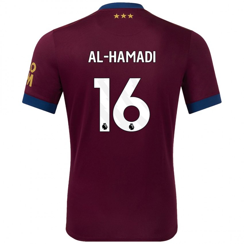 Niño Camiseta Ali Al-Hamadi #16 Marrón 2ª Equipación 2024/25 La Camisa