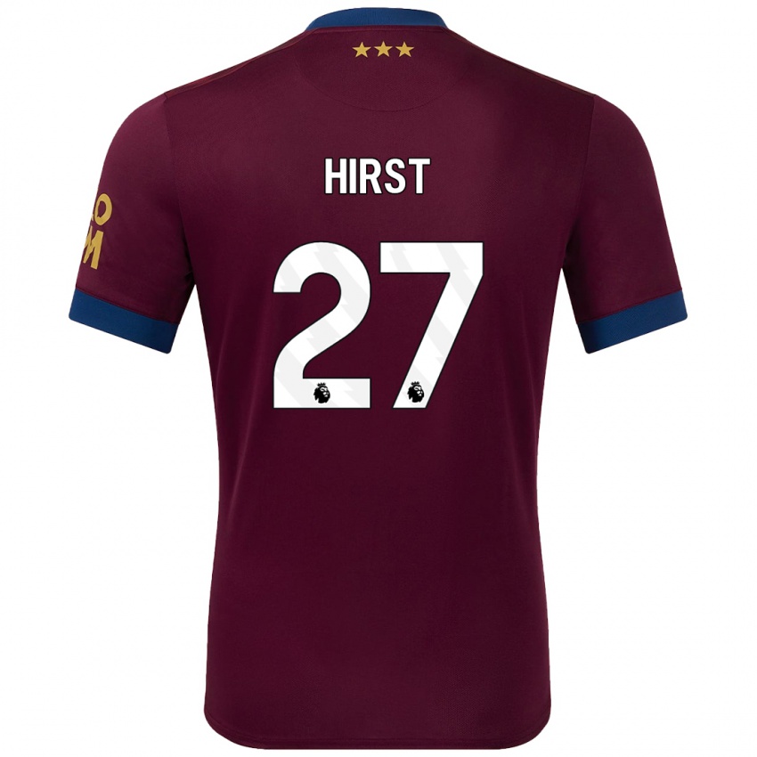 Niño Camiseta George Hirst #27 Marrón 2ª Equipación 2024/25 La Camisa