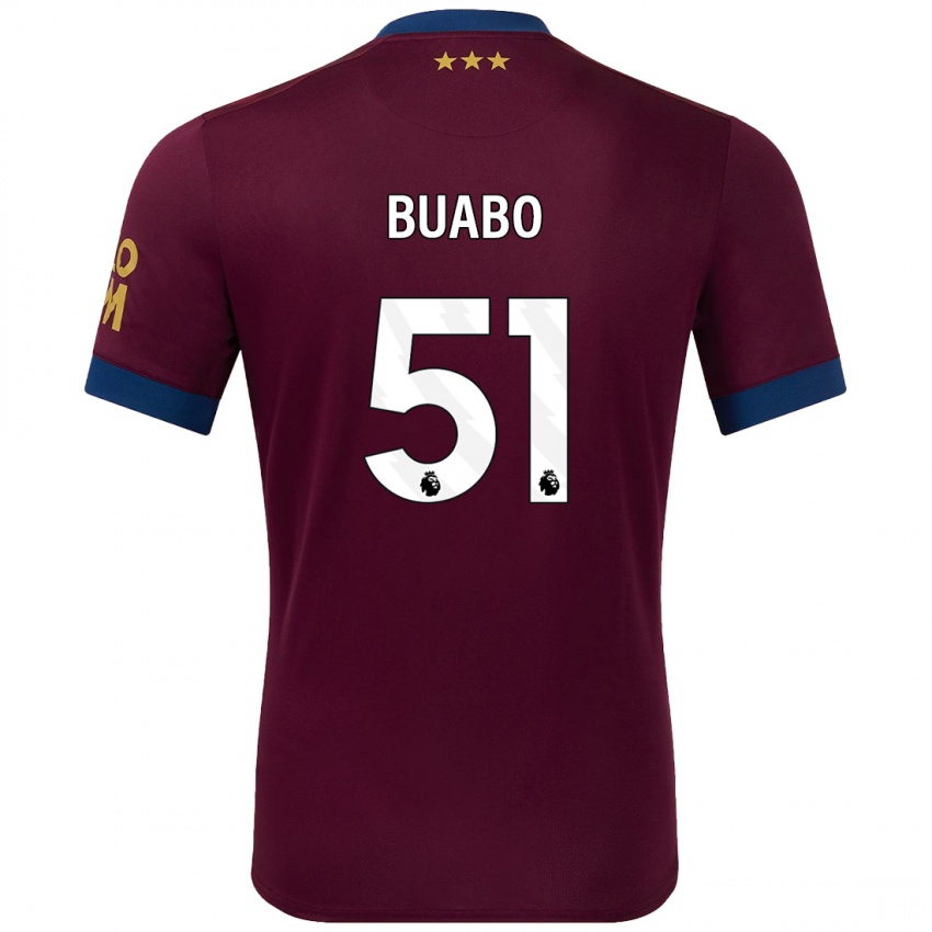 Niño Camiseta Gerard Buabo #51 Marrón 2ª Equipación 2024/25 La Camisa