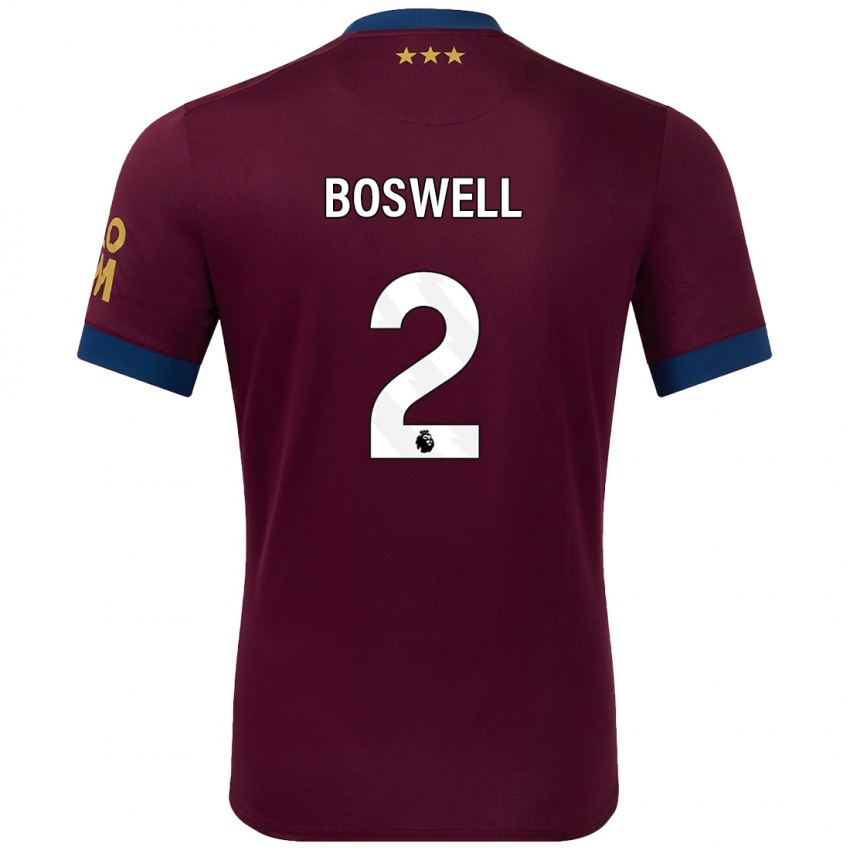 Niño Camiseta Maria Boswell #2 Marrón 2ª Equipación 2024/25 La Camisa