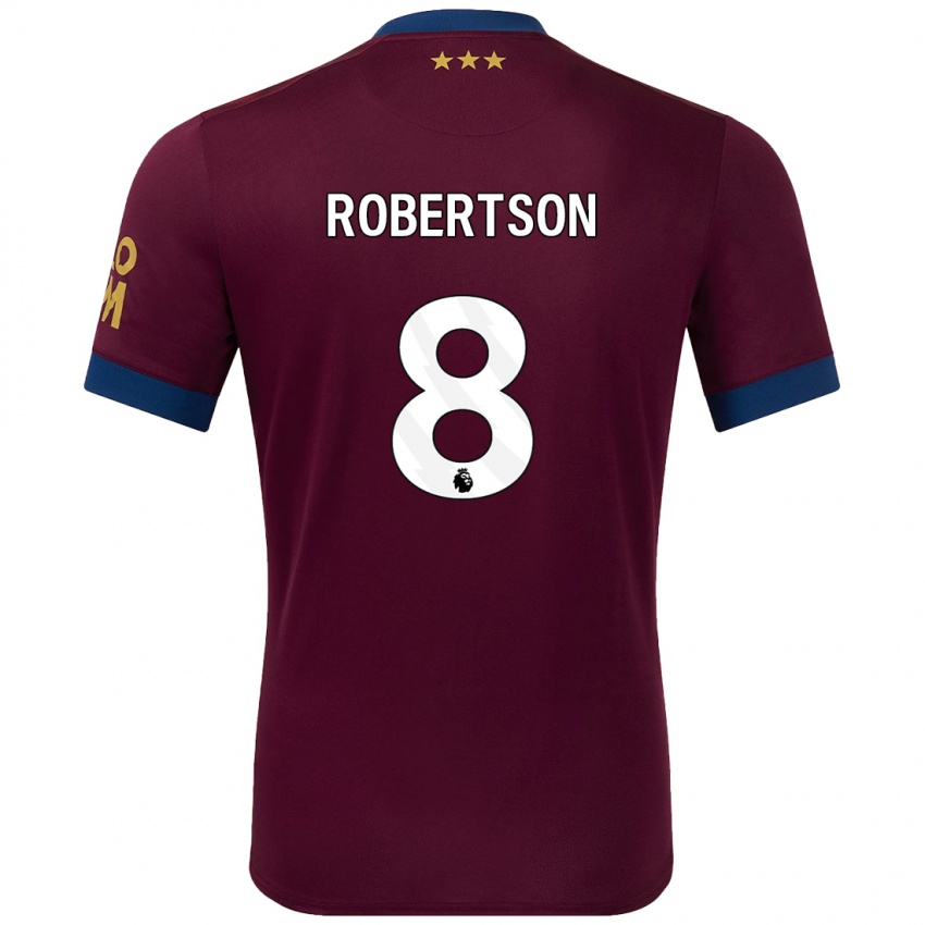 Niño Camiseta Kyra Robertson #8 Marrón 2ª Equipación 2024/25 La Camisa