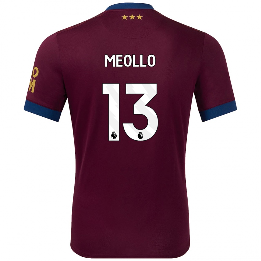 Niño Camiseta Nina Meollo #13 Marrón 2ª Equipación 2024/25 La Camisa