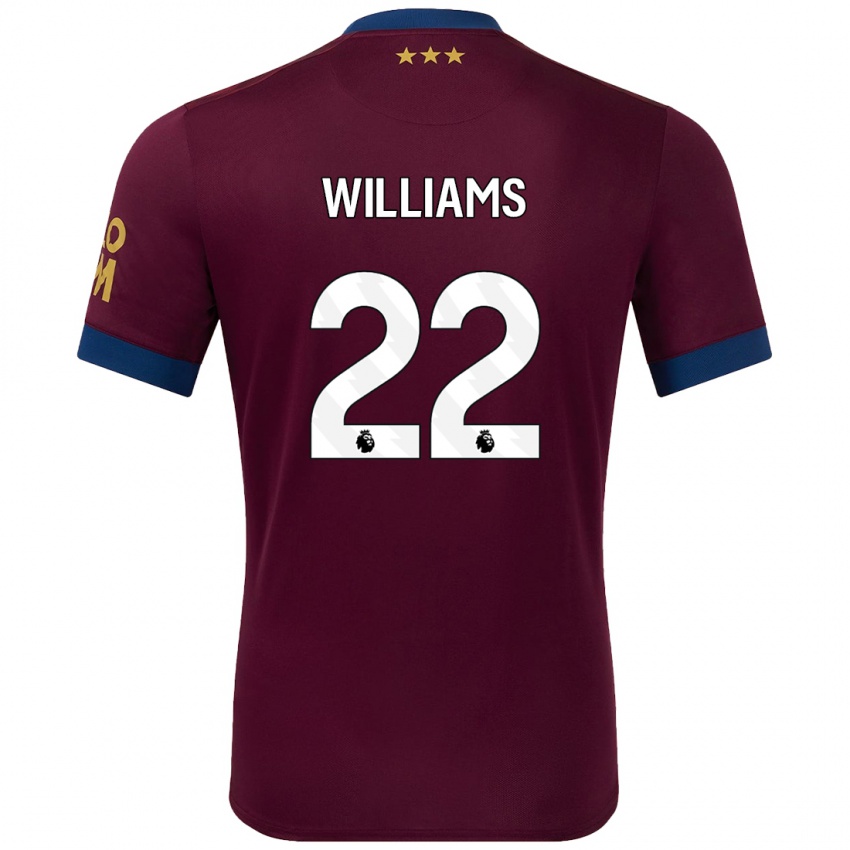 Niño Camiseta Evie Williams #22 Marrón 2ª Equipación 2024/25 La Camisa