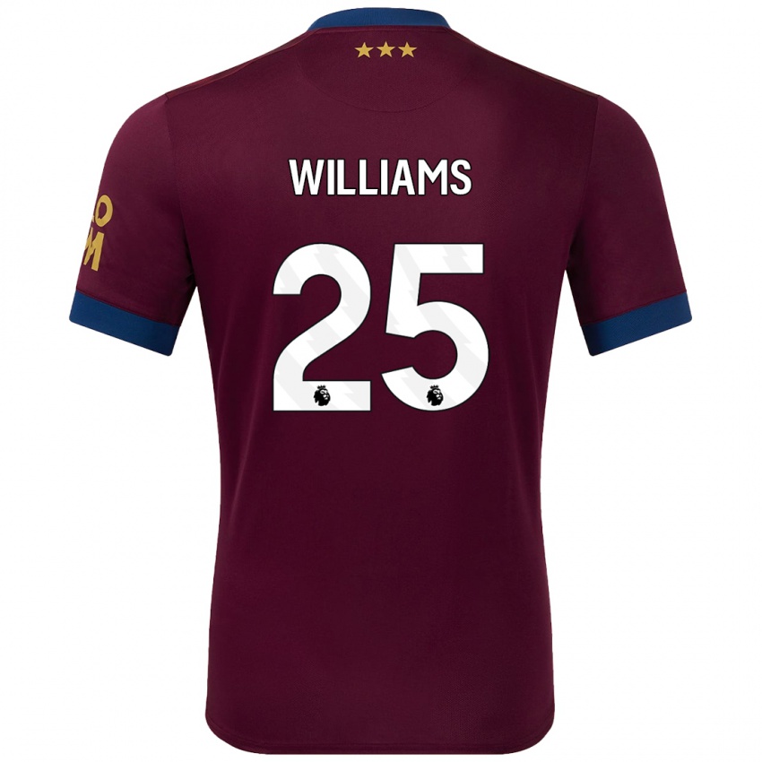 Niño Camiseta Erin Williams #25 Marrón 2ª Equipación 2024/25 La Camisa