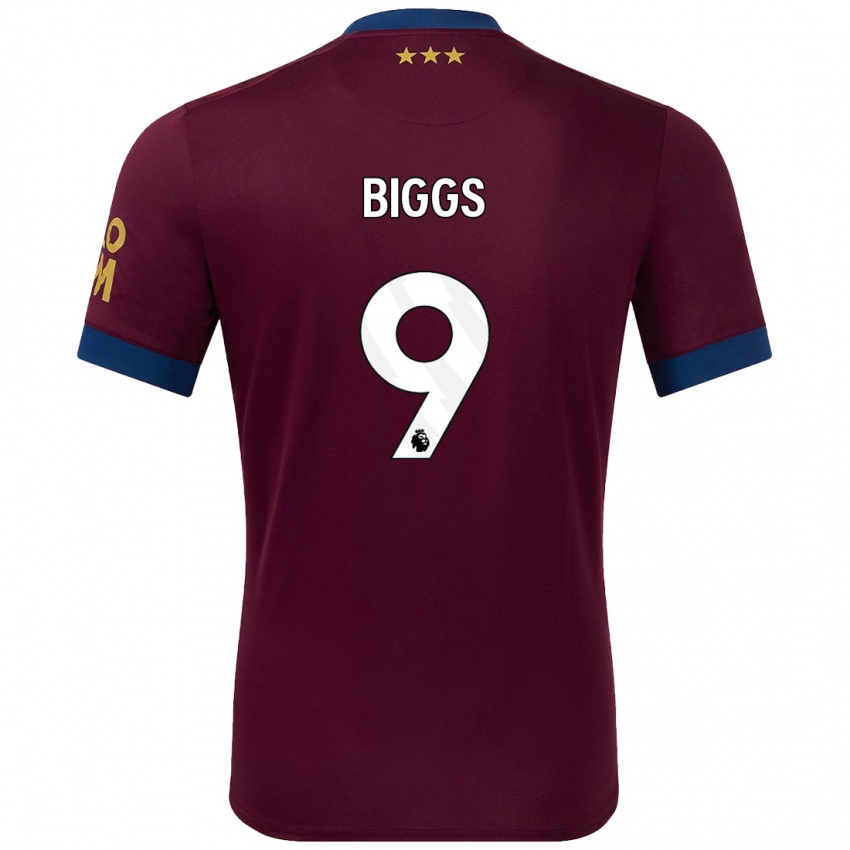 Niño Camiseta Maddie Biggs #9 Marrón 2ª Equipación 2024/25 La Camisa