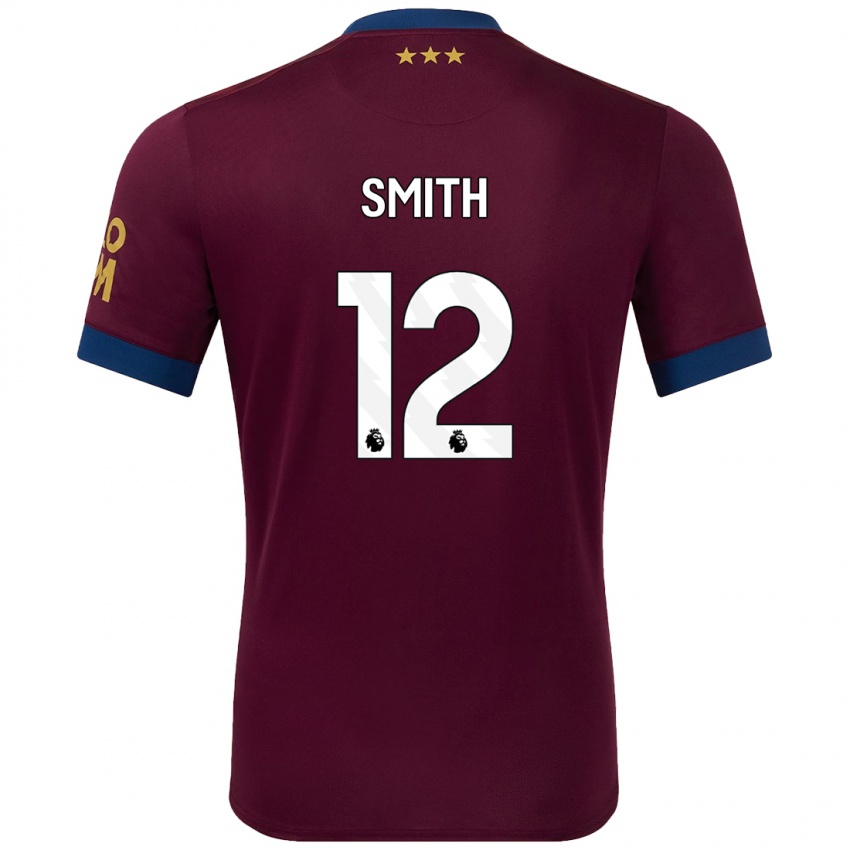 Niño Camiseta Olivia Smith #12 Marrón 2ª Equipación 2024/25 La Camisa