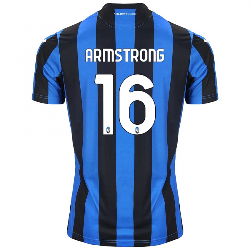 Hombre Camiseta Daniel Armstrong #16 Azul Negro 1ª Equipación 2024/25 La Camisa