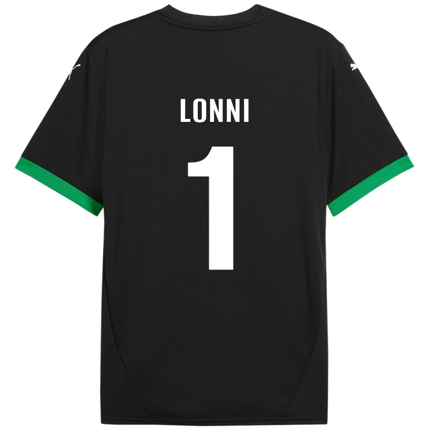 Hombre Camiseta Lia Lonni #1 Negro Verde Oscuro 1ª Equipación 2024/25 La Camisa