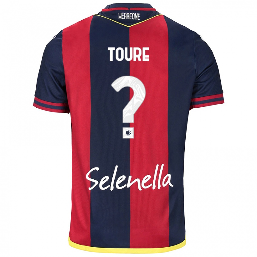 Hombre Camiseta Mohamed Toure #0 Rojo Azul Real 1ª Equipación 2024/25 La Camisa