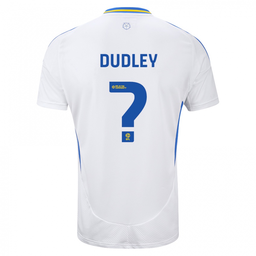 Hombre Camiseta Louie Dudley #0 Blanco Azul 1ª Equipación 2024/25 La Camisa