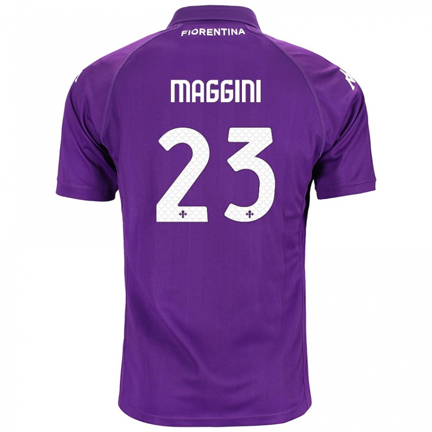 Hombre Camiseta Filippo Maggini #23 Morado 1ª Equipación 2024/25 La Camisa