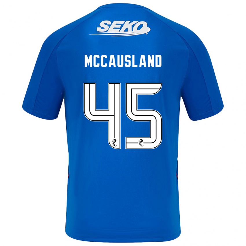 Hombre Camiseta Ross Mccausland #45 Azul Oscuro 1ª Equipación 2024/25 La Camisa