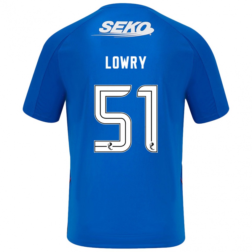 Hombre Camiseta Alex Lowry #51 Azul Oscuro 1ª Equipación 2024/25 La Camisa