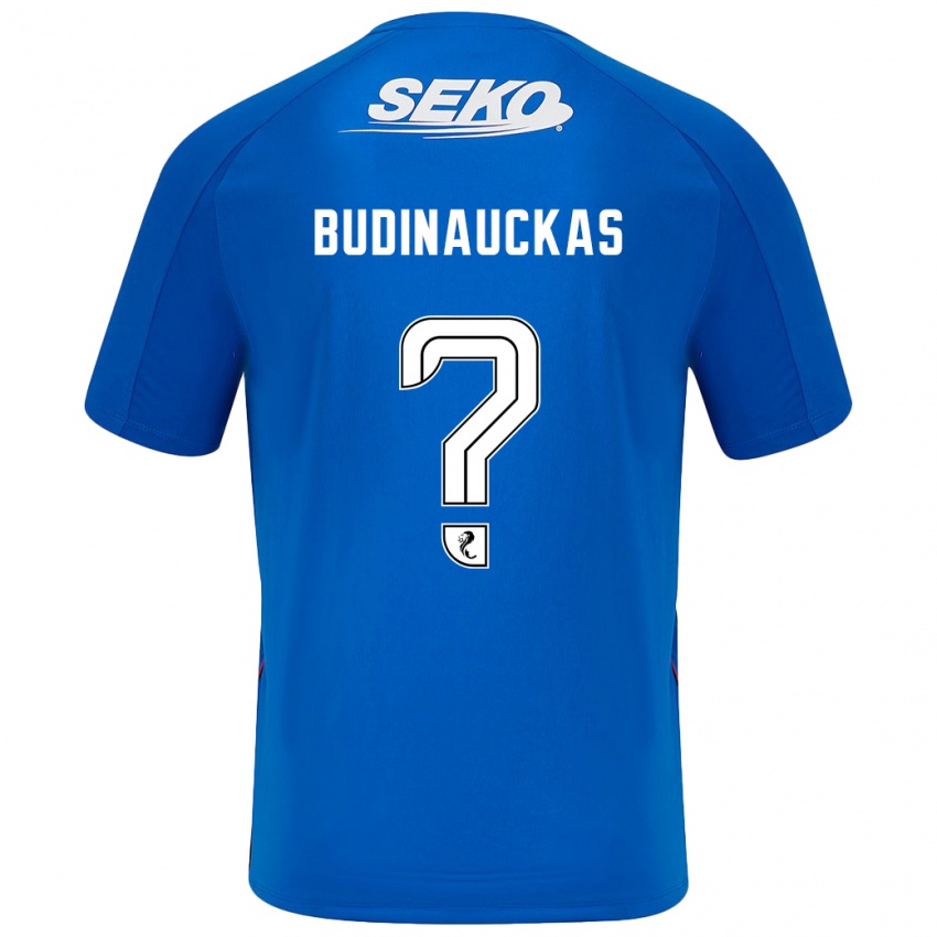 Hombre Camiseta Lewis Budinauckas #0 Azul Oscuro 1ª Equipación 2024/25 La Camisa