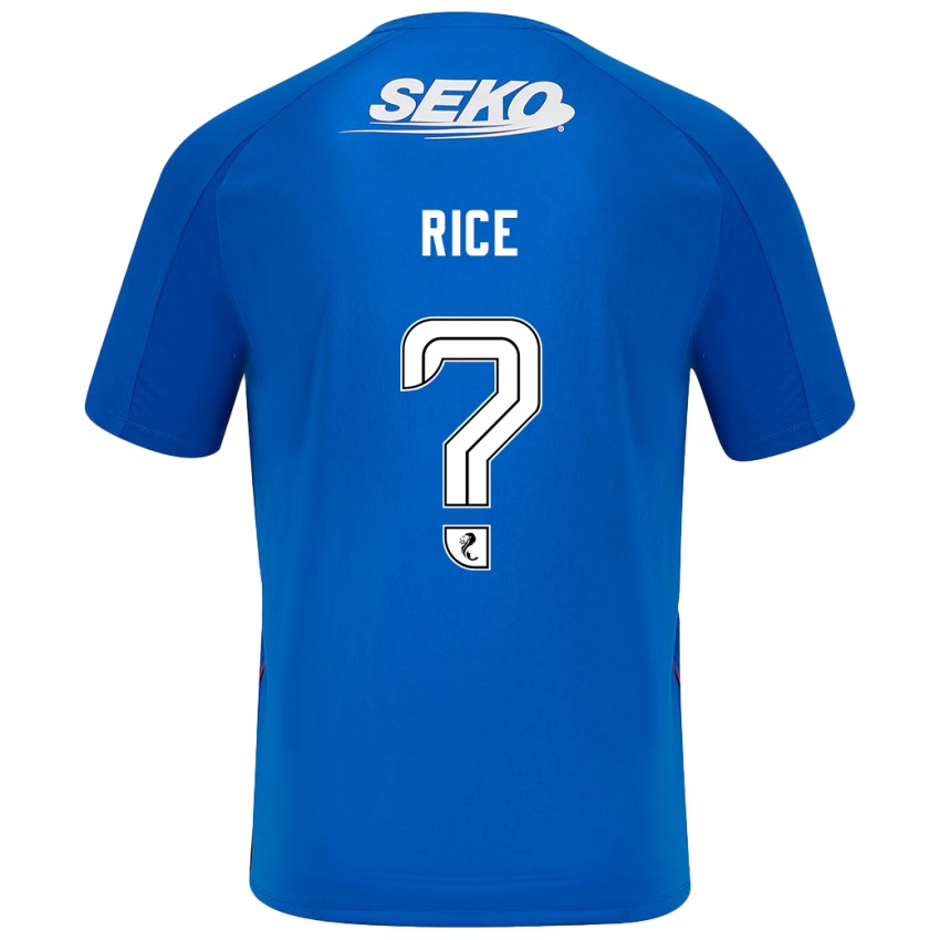 Hombre Camiseta Bailey Rice #0 Azul Oscuro 1ª Equipación 2024/25 La Camisa