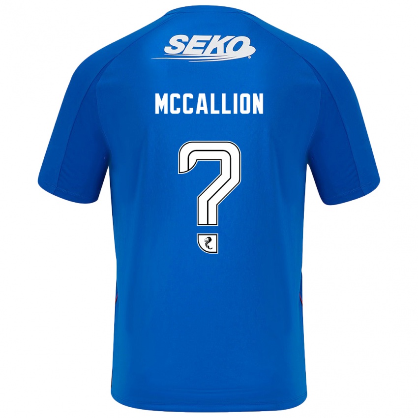 Hombre Camiseta Aiden Mccallion #0 Azul Oscuro 1ª Equipación 2024/25 La Camisa