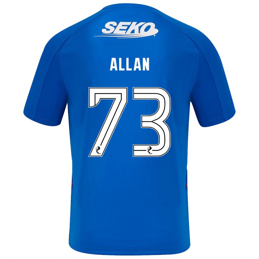 Hombre Camiseta Connor Allan #73 Azul Oscuro 1ª Equipación 2024/25 La Camisa