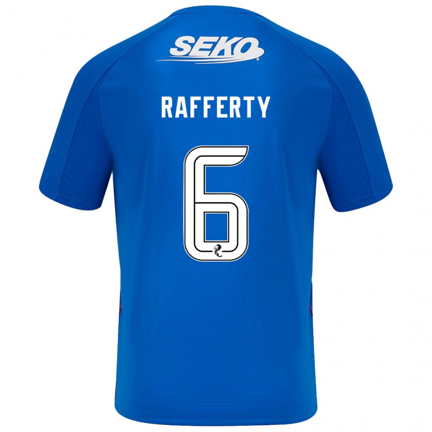 Hombre Camiseta Laura Rafferty #6 Azul Oscuro 1ª Equipación 2024/25 La Camisa