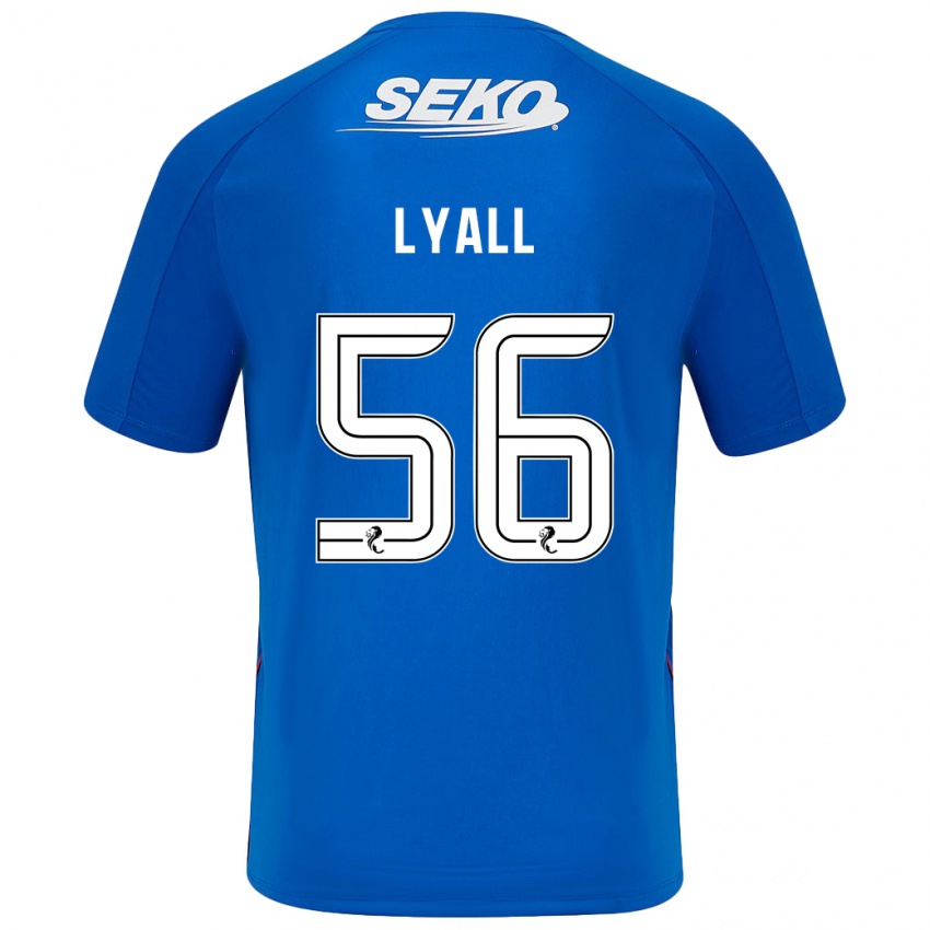 Hombre Camiseta Arron Lyall #56 Azul Oscuro 1ª Equipación 2024/25 La Camisa