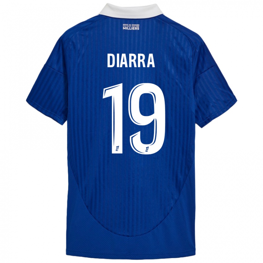 Hombre Camiseta Habib Diarra #19 Azul Blanco 1ª Equipación 2024/25 La Camisa