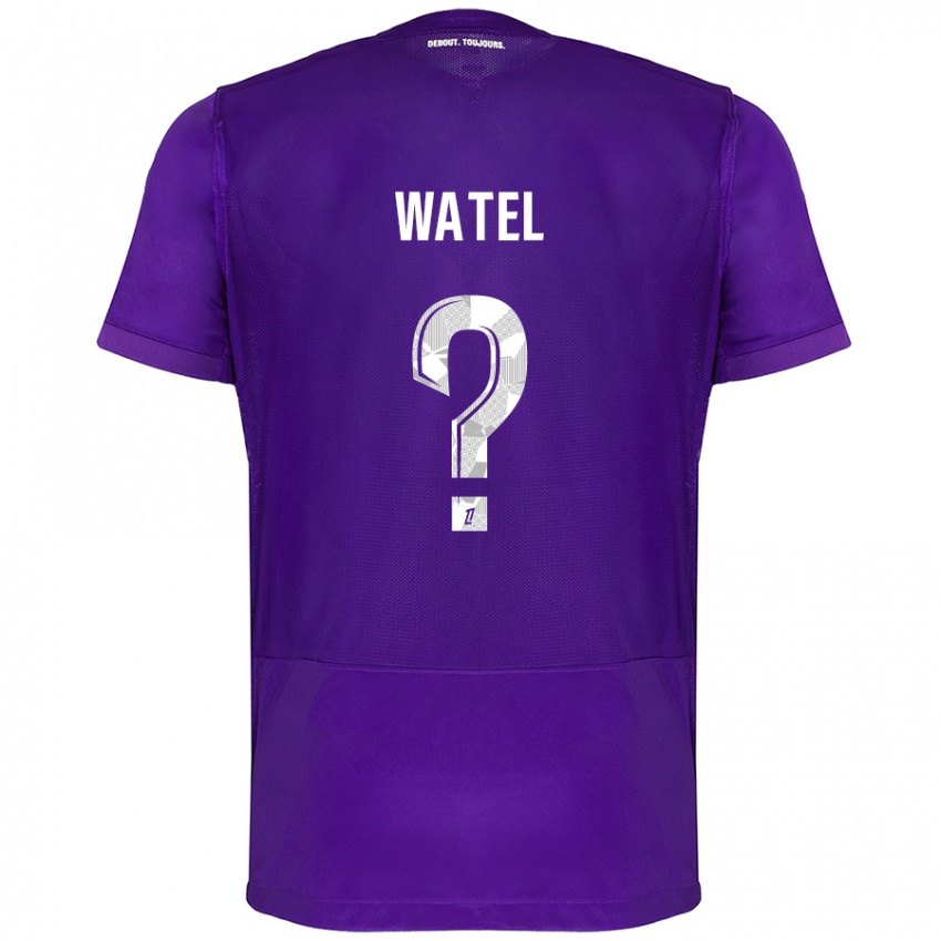 Hombre Camiseta Kylian Watel #0 Morado Blanco 1ª Equipación 2024/25 La Camisa