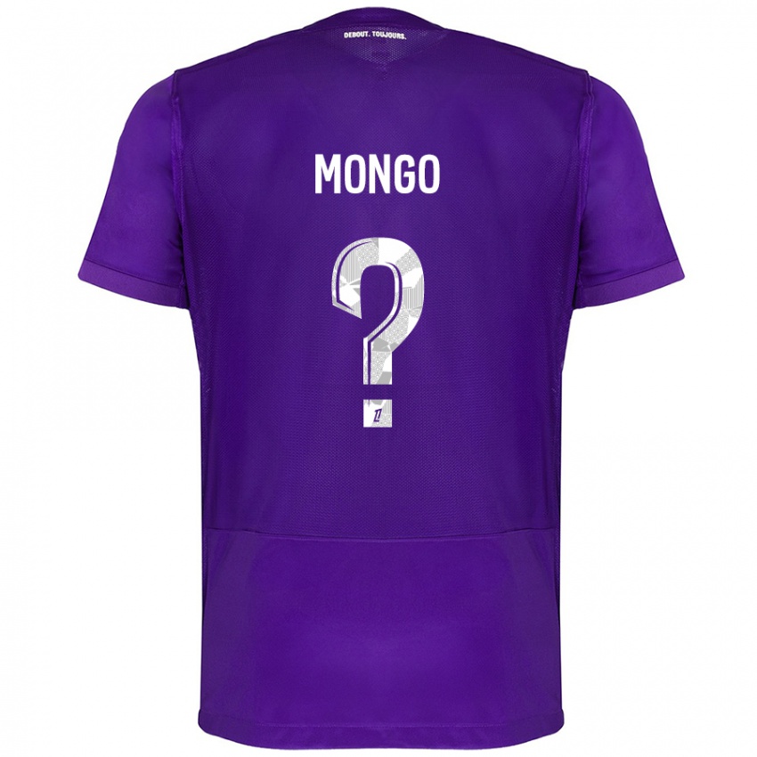 Hombre Camiseta Pierre-Wyatt Mongo #0 Morado Blanco 1ª Equipación 2024/25 La Camisa