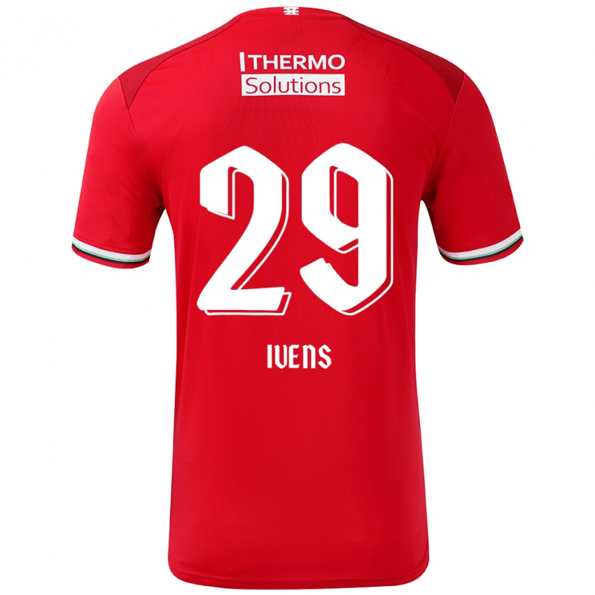 Hombre Camiseta Rose Ivens #29 Rojo Blanco 1ª Equipación 2024/25 La Camisa