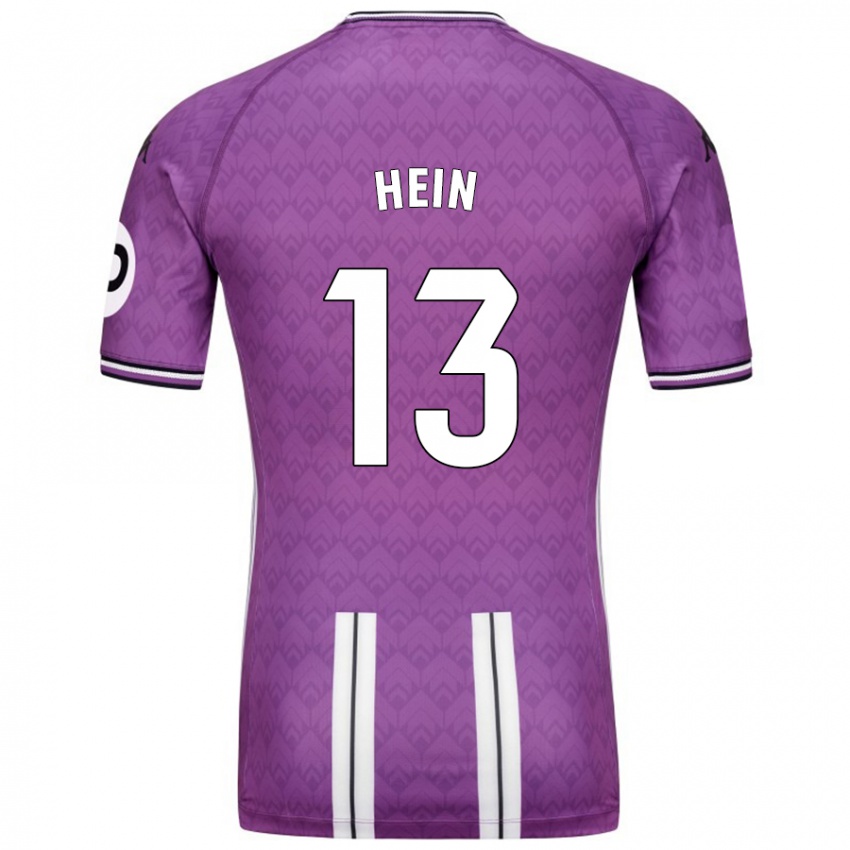 Hombre Camiseta Karl Hein #13 Púrpura Blanco 1ª Equipación 2024/25 La Camisa