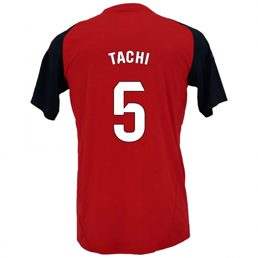 Hombre Camiseta Tachi #5 Rojo Negro 1ª Equipación 2024/25 La Camisa